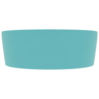 Wastafel met overloop 36x13 cm keramiek mat lichtgroen 4