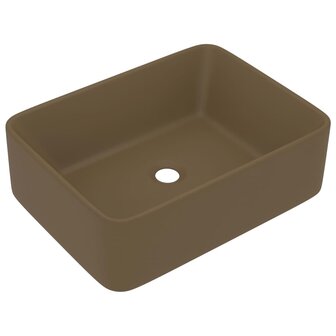 Wastafel 41x30x12 cm keramiek matcr&egrave;me 2