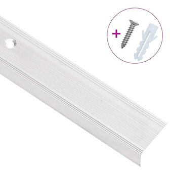 Trapprofielen L-vormig 15 st 90 cm aluminium zilverkleurig 3