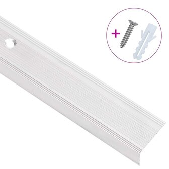 Trapprofielen L-vormig 15 st 90 cm aluminium zilverkleurig 3