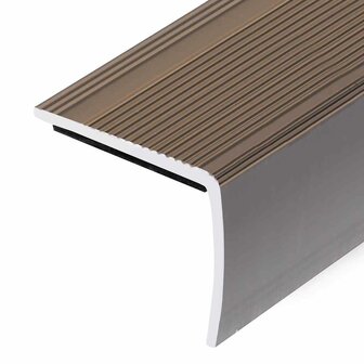 Trapprofielen L-vormig 5 st 90 cm aluminium bruin 5