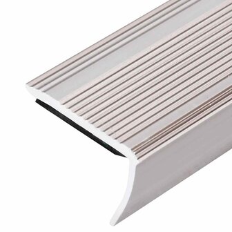 Trapprofielen L-vormig 5 st 90 cm aluminium champagnekleurig 5