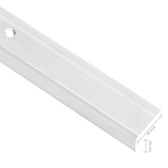 Trapprofielen L-vormig 5 st 100 cm aluminium zilverkleurig 6