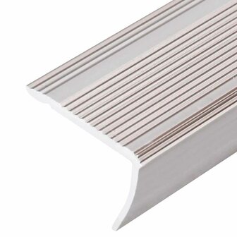 Trapprofielen L-vormig 5 st 100 cm aluminium champagnekleurig 5