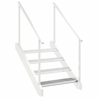 Traptrede rooster 80x24x7 cm gegalvaniseerd staal 8