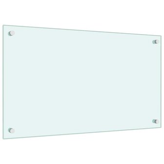 Spatscherm keuken 70x40 cm gehard glas melkwit 5
