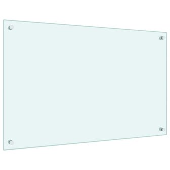 Spatscherm keuken 80x50 cm gehard glas melkwit 5