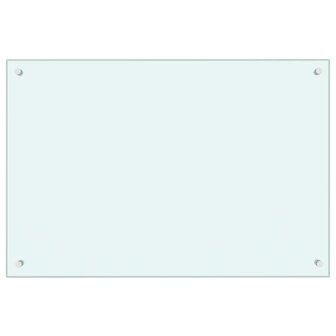 Spatscherm keuken 90x60 cm gehard glas melkwit 2