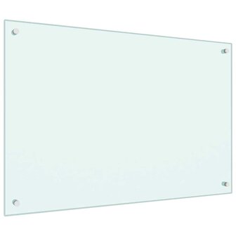 Spatscherm keuken 90x60 cm gehard glas melkwit 5
