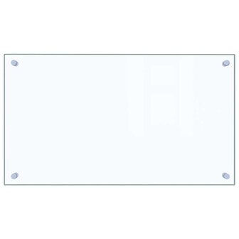 Spatscherm keuken 70x40 cm gehard glas transparant 2