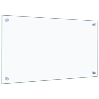 Spatscherm keuken 70x40 cm gehard glas transparant 5