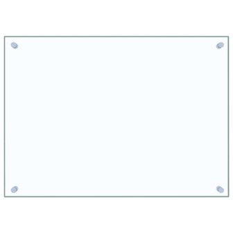 Spatscherm keuken 70x50 cm gehard glas transparant 2