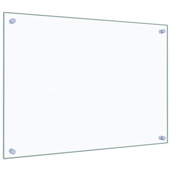 Spatscherm keuken 70x50 cm gehard glas transparant 5