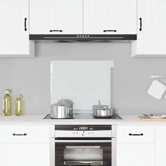 Spatscherm keuken 70x60 cm gehard glas transparant 1
