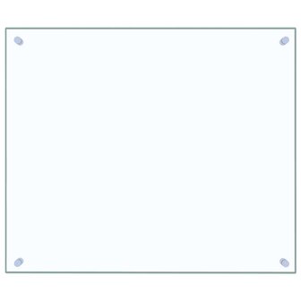 Spatscherm keuken 70x60 cm gehard glas transparant 2
