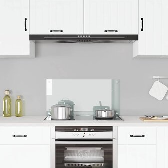 Spatscherm keuken 80x40 cm gehard glas transparant 1