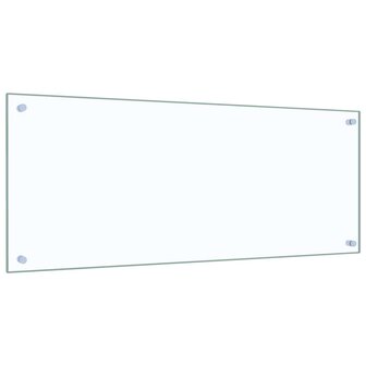 Spatscherm keuken 100x40 cm gehard glas transparant 5