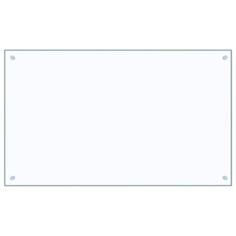 Spatscherm keuken 100x60 cm gehard glas transparant 2