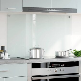 Spatscherm keuken 100x60 cm gehard glas transparant 3