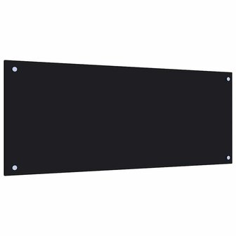  Spatscherm keuken 100x40 cm gehard glas zwart 5