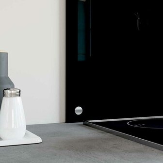  Spatscherm keuken 100x60 cm gehard glas zwart 4