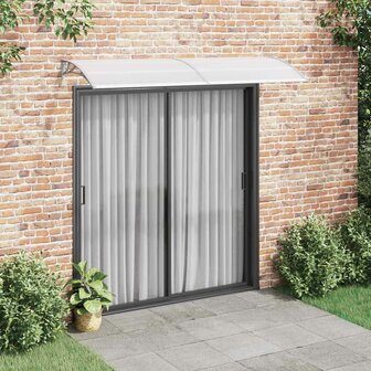 Deurluifel 240x75 cm PC grijs en transparant 1