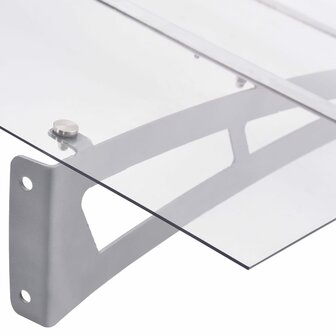 Deurluifel 150x90 cm PET zilverkleurig en transparant 4