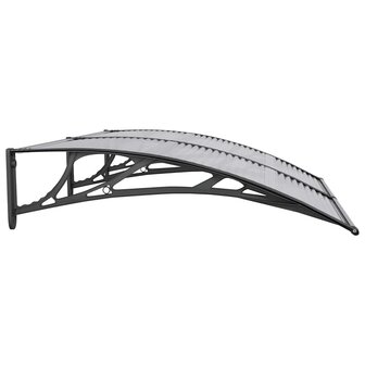 Deurluifel 150x100 cm polycarbonaat zwart 5