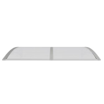 Deurluifel 150x100 cm polycarbonaat grijs 4