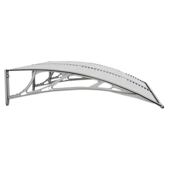 Deurluifel 150x100 cm polycarbonaat grijs 5