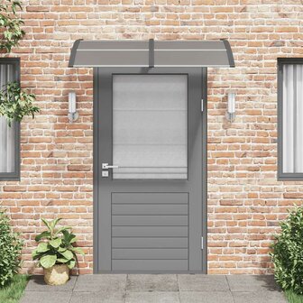 Deurluifel 150x100 cm polycarbonaat zwart 3