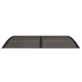 Deurluifel 150x100 cm polycarbonaat zwart 4