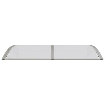 Deurluifel 150x75 cm polycarbonaat grijs 4