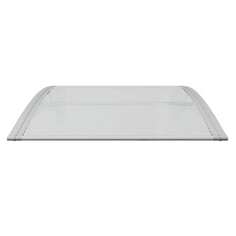 Deurluifel Grijs en Transparant 80x75 cm Polycarbonaat 4