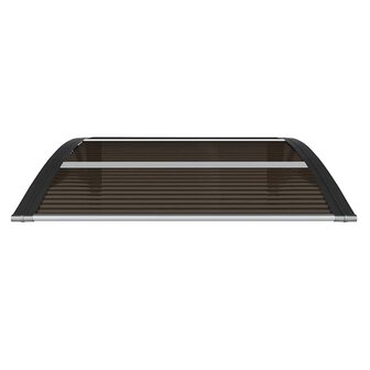 Deurluifel Zwart 80x75 cm Polycarbonaat 4