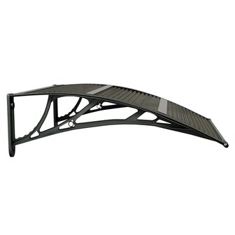 Deurluifel Zwart 80x75 cm Polycarbonaat 5