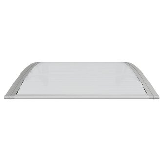Deurluifel Grijs en Transparant 100x75 cm Polycarbonaat 4