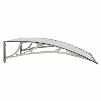 Deurluifel Grijs en Transparant 100x75 cm Polycarbonaat 5