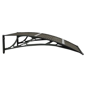 Deurluifel Zwart 100x75 cm Polycarbonaat 5