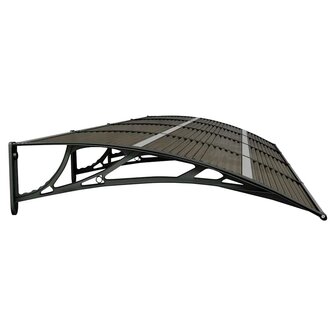Deurluifel Zwart 350x100 cm Polycarbonaat 5
