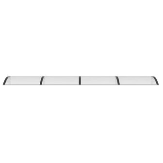 Deurluifel 400x75 cm polycarbonaat zwart en transparant 4