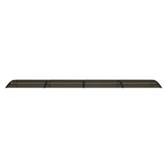 Deurluifel 400x75 cm polycarbonaat zwart 4