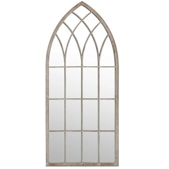 Spiegel 70x30 cm ijzer zandkleurig 2