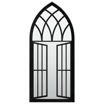 Spiegel 100x45 cm ijzer zwart 2