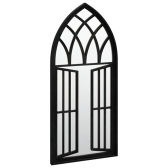 Spiegel 100x45 cm ijzer zwart 3