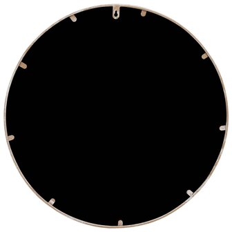 Spiegel rond 40x3 cm ijzer zandkleurig 4
