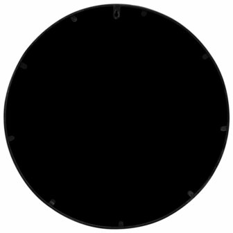 Spiegel rond 60x3 cm ijzer zwart 4