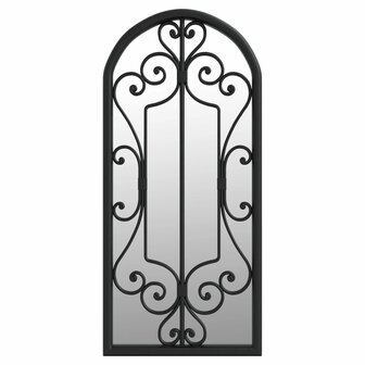 Spiegel 100x45 cm ijzer zwart 2