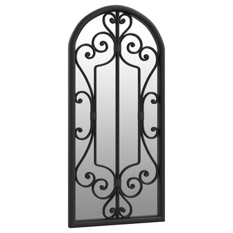 Spiegel 100x45 cm ijzer zwart 3