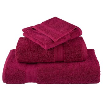 Gastendoekjes SOLUND 2 st 600 g/m&sup2; 30x50 cm bordeauxrood 4